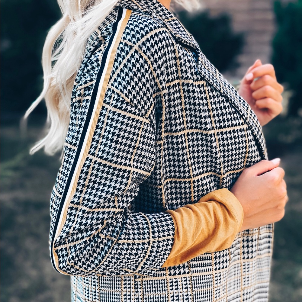 Plaid Linen blazer
